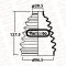 DRIVE SHAFT BOOT - OUTER MURANO Z50 ,PRESAGE U31