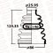 ยางหุ้มเพลา  - นอก CK2,5  E-CAR 1800