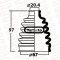 DRIVE SHAFT BOOT-  OUTER MH55