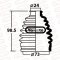 DRIVE SHAFT BOOT - OUTER FORESTER ,IMPREZA G11,LEGACY