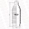 STEERING GEAR BOOT  N/S E.25 - URVAN 2001 (LH-RH)