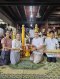 มูลนิธิพุทธภูมิธรรมร่วมบุญวันอาสาฬหบูชา  พุทธศาสนิกชนใส่บาตรท่ามกลางสายฝน ณ วัดป่าบ้านใหม่ จ.อุดรธานี