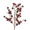 กิ่งไม้โฟมตกแต่งคริสต์มาส Oxblood สีแดงเข้มกลิตเตอร์สุดหรู | H 60 ซม.
