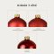 ชุดลูกบอลคริสต์มาสแก้ว Christmas Red | 21 ลูก/กล่อง | Ø 5 / 6 / 7 ซม.