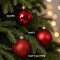ชุดลูกบอลคริสต์มาสแก้ว Christmas Red | 21 ลูก/กล่อง | Ø 5 / 6 / 7 ซม.