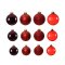 ชุดลูกบอลตกแต่งต้นคริสต์มาสแก้ว Oxblood สีแดงไวน์สุดหรู | 42 ลูก/กล่อง | Ø 5 / 6 / 7 ซม.
