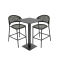 Parana bar table - Charcoal