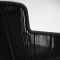 Flores dining chair - Anthracite teak legs