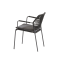 Basso dining table set with Barista chairs - Anthracite