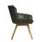 Flores dining chair - Green teak legs