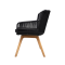 FLORES DINING CHAIR ANTHRACITE - TEAK