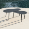 Amazone coffee table 78 x 44 cm. - Charcoal