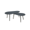 Amazone coffee table 78 x 44 cm. - Charcoal