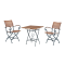 Lindau dining table set with Bellini chairs
