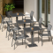 Parana bistro table - Charcoal