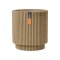 กระถาง Vase Cylinder Groove NL 44x46 - Beige