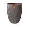 กระถาง Vase Elegant Low Groove NL 46x58 - Anthracite