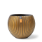 กระถาง GVGB 271 VASE BALL GROOVE - สีทองปัดดำ