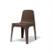 SOLID DINING CHAIR - BROWN