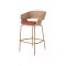 PHIL BAR CHAIR - RUST MAT