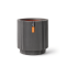 Vase Cylinder Groove NL 36x38 - Anthracite