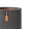 Vase Cylinder Groove NL 44x46 - Anthracite