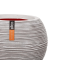Vase Ball Rib NL 40x32 - Ivory