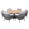Saba low dining table160