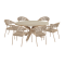 LOUVRE DINING TABLE WITH SIENNA CHAIRS