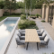 AMBASSADOR LOW DINING TABLE WITH CALPI