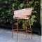 PHIL BAR CHAIR - RUST MAT