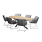 Prado dining table set with Fabrice dining chairs