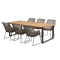 GOA dining table with Babilonia chairs