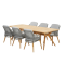 Belair dining table set with Sempre chairs