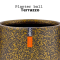 BTZG 131 PLANTER BALL TERRAZZO GOLD