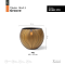 Vase Ball Groove (Size D 40 x H 32 cm)