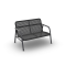 Durham living bench 2 seaters - Charcoal