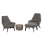Savoy living chair 1 seater with footstool