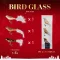 Brown Christmas Bird Glass Baubles Set | H 3.5 cm