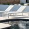 Sylt sunbed 1 seater - White