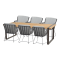 Alto dining table set with Fabrice dining chairs