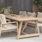 Noah low dining table - Teak 300 cm.