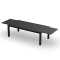 LIVORNO EXTENDING DINING TABLE - CHACOAL