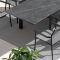 LIVORNO EXTENDING DINING TABLE - CHACOAL