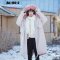 [พร้อมส่ง F] [An-102-2] เสื้อโค้ทยาวสีชมพูกันหนาว ด้านในบุกันหนาวอย่างดี มีหมวกฮู้ดพร้อมเฟอร์ (เฟอร์ถอดได้) ใส่กันหนาวติดลบเล่นหิมะได้