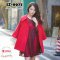  [PreOrder] [SZ-9977] SZ เสื้อโค้ทกันหนาวสีแดง ผ้าวูลหนา โค้ทสีแดงน่ารักมากๆสไตล์เกาหลี