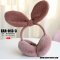 [พร้อมส่ง] [Ear-013-3] EarMuff หูกันหนาวหูกระต่ายสีชมพู หูขนนุ่มมาก หูปรับได้