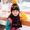 [พร้อมส่ง] [KID-A047-1] ชุดหมวกไหมพรม+ผ้าพันคอยาวกันหนาวเด็กสีดำ ลาย NYC ด้านในซับขนกันหนาว (ชุด 2 ชิ้น) (สำหรับ อายุ 3-12 ขวบ)