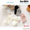 [พร้อมส่ง] [So-004] ถุงเท้าแฟชั่นน่ารักลายหมี 1 แพคมี 3 สี ดำ ขาว เทา