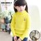 [พร้อมส่ง 130,140,150,160] [Kid-6004-1] เสื้อลองจอนไหมพรมเด็กสีเหลืองคอเต่า ด้านในซับขนวูลกันหนาว แขนยาวผ้านุ่มมาก